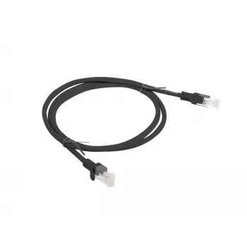 Networking cable LANBERG PCU5-10CC-0100-BK RJ-45 Cat5e, U/UTP, 1 m, Black