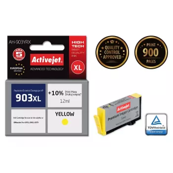 Ink cartridge ActiveJet AH-903YRX compatible for HP 903XL, yellow, 12 ml, XL high yield