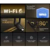 Wi‑Fi USB Adapter MERCUSYS MA72XH AX1800 with High‑Gain Antennas, USB-A Plug‑and‑Play