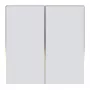 Touch Light Switch Avatto TS60-EU-W2 ZigBee Dual TUYA White, wall-mounted touch controller