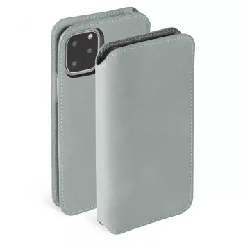 Phone wallet Krusell Sunne for Apple iPhone 11 Pro — vintage grey, folio case with card pocket