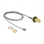 Coaxial Cable DeLOCK 89927 0.5m RP-SMA MHF I LK Black Grey