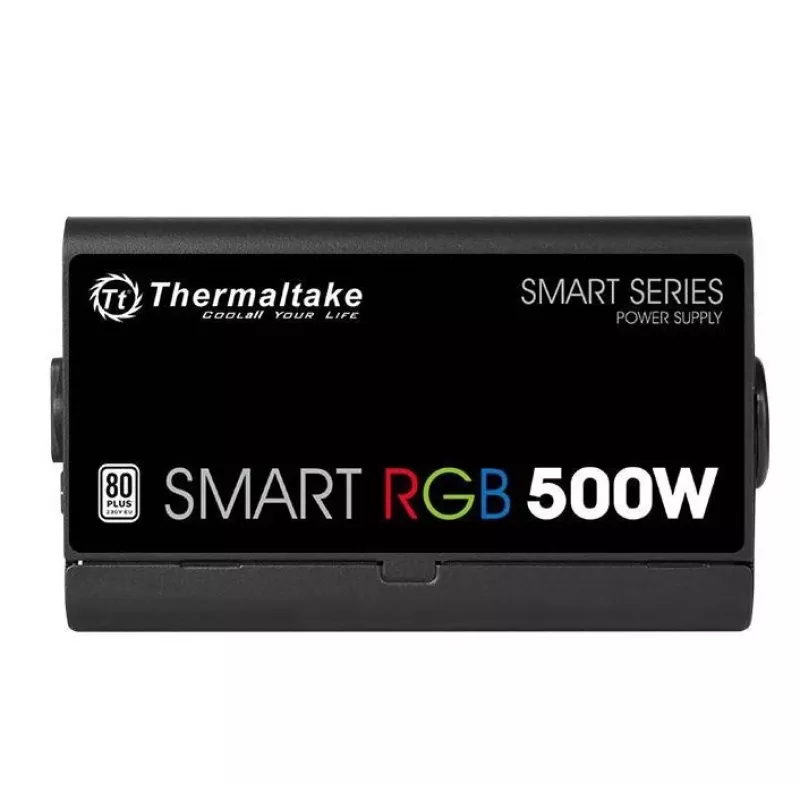 Thermaltake SMART RGB PS-SPR-0500NHSAWE-1 - Power Supply (Internal) - ATX12V 2.3 - 80 PLUS - AC 230 V - 500 Watt - active PFC - Black