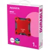 External SSD ADATA SD620 1 TB, Portable USB 3.2 Gen 2 (Micro-USB B), Read 520 MB/s, Write 460 MB/s, Shock resistant, Red