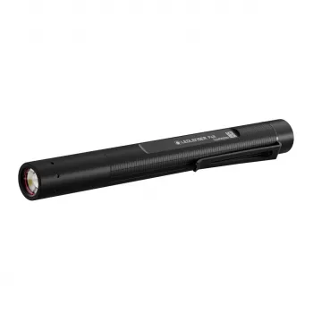 Flashlight Ledlenser P2R Black — rechargeable compact pen light