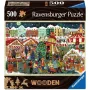 Jigsaw puzzle Ravensburger Wooden Puzzle Christmas Market — 500 pieces, wooden pieces