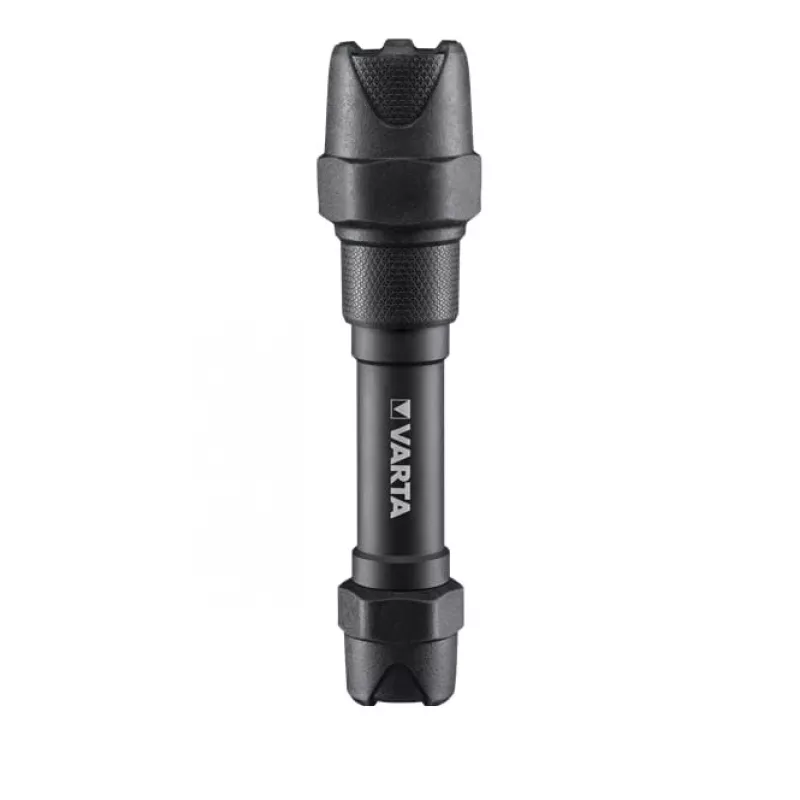 Varta Indestructible F20 Pro - handheld flashlight - Black - Aluminium - 9 m - IP67 - LED