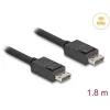 Delock - DisplayPort-Cable - DisplayPort (M) latched to DisplayPort (M) latched - DisplayPort 2,1 - 1,8m - Supports 16K 60 Hz (15,360 x 8640), to 80 Gbps Data Transfer