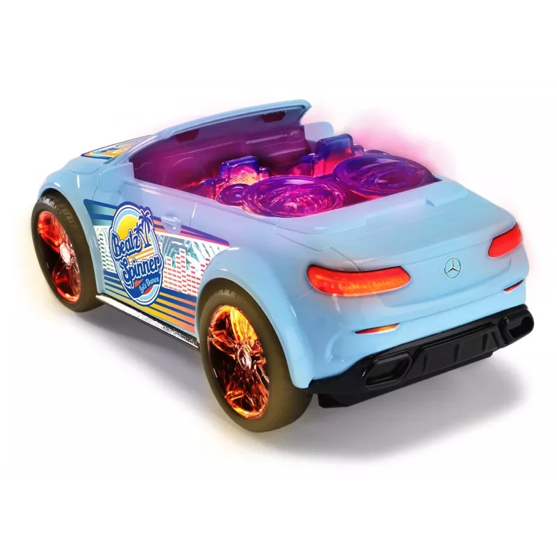 Car Dickie Toys Mercedes-Benz E-Class Beat Spinner Blue 3 AA Batteries