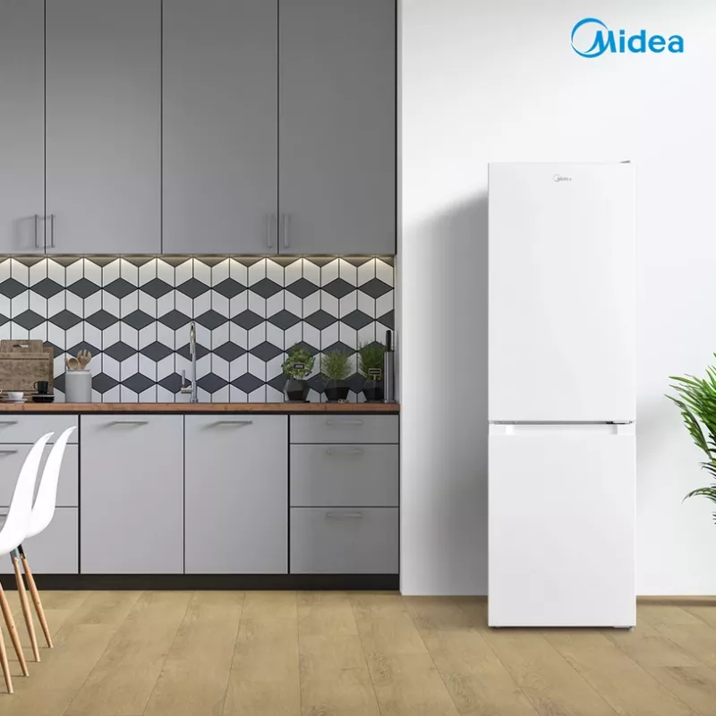 Combi Refrigerator Midea MDRB369FGE01 — 262 L (Fridge 194 L / Freezer 68 L), 177.3 cm, Energy Class E, White