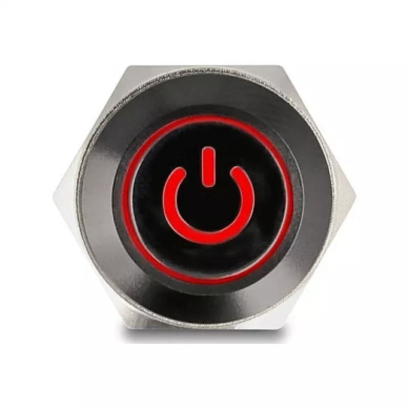 Push Button Switch DELOCK 22013 16 mm 12 V Black