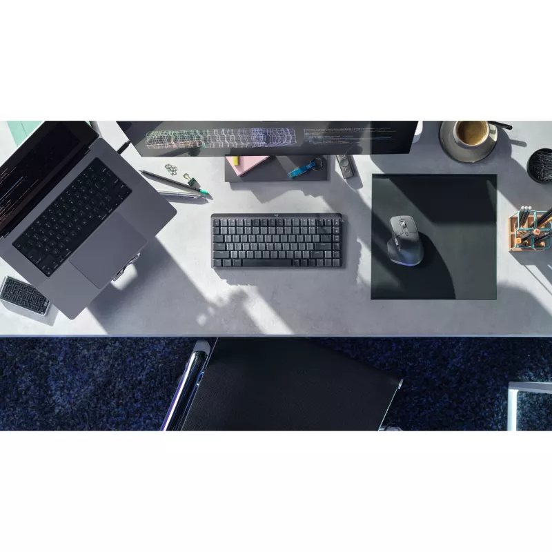 MX Mechanical Mini Minimalist Wireless Illuminated Keyboard - GRAPHITE - DEU - CLICKY Wireless 1 USB