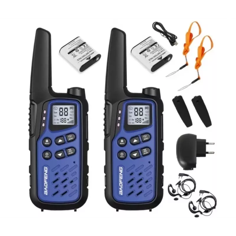 Walkie-Talkie Baofeng BF-T25E Blue, 2 pieces