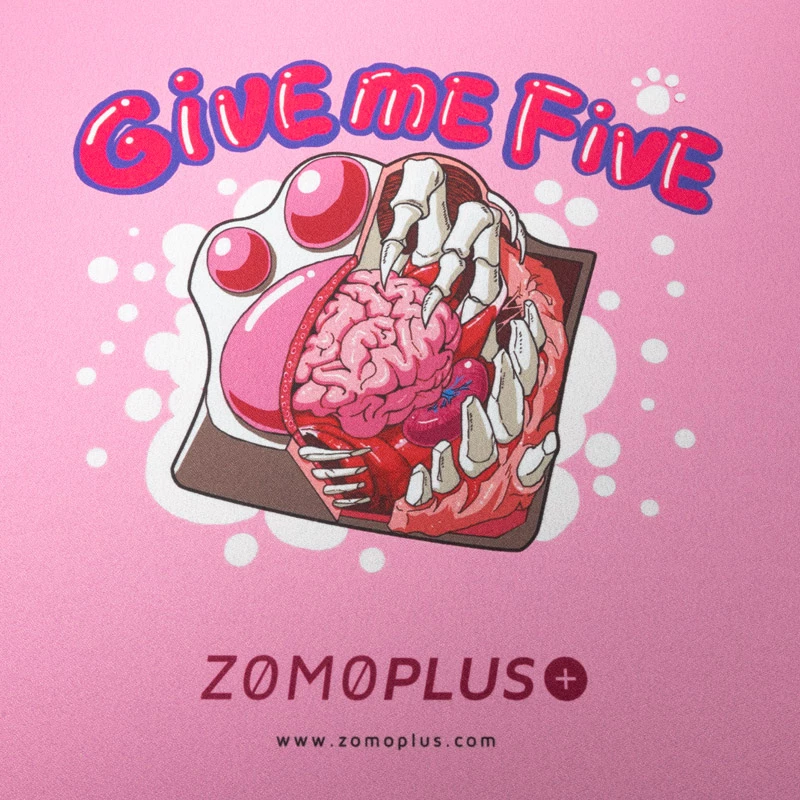 ZOMOPLUS Give Me Five Gaming Mouse Pad, 500x420mm - pink