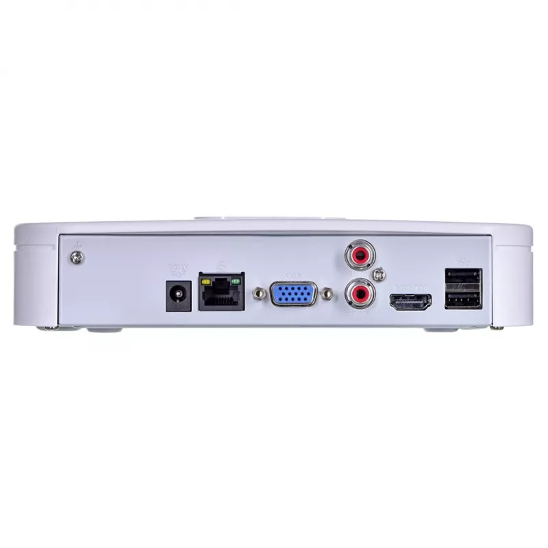 Network Video Recorder DAHUA NVR2108-I2 — 8-channel NVR, 4096×2400 max, SATA III up to 10 TB, 1U white