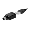 Keyboard LogiLink ID0019A Universal USB QWERTZ German Black