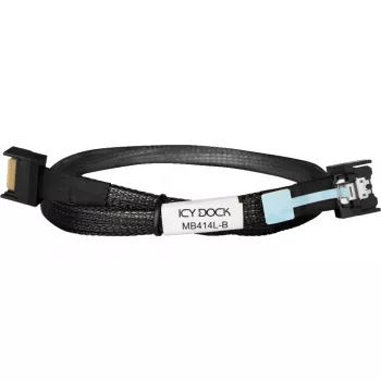 ICY DOCK MB414L-B MCIO 4i SFF-TA-1016 to MCIO 4i SFF-TA-1016 Cable, 0.5 m
