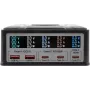 Multiport charger Exsys EX-1107 260W, black, multiport power delivery for multiple devices