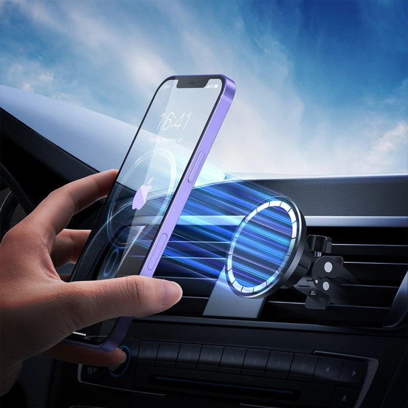 MagSafe magnetic car holder Crong CRG-CH6-BLK for iPhone 12 and newer