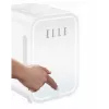 Mini fridge with LED makeup mirror Elle ESDAFX08WHEU 8 L white