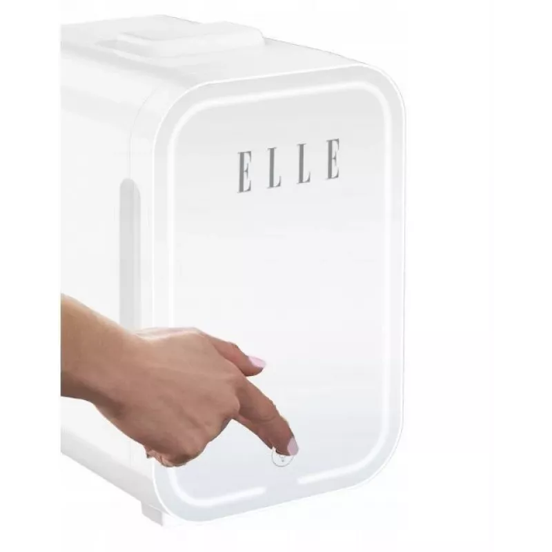 Mini fridge with LED makeup mirror Elle ESDAFX08WHEU 8 L white