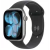 Apple Watch Series 11 GPS + Cellular 42mm Space Grey Aluminium Case with Black Sport Band - M/L