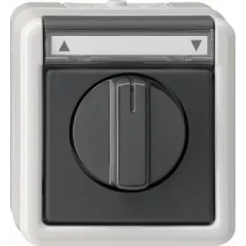 GIRA 015430 Electrical Switch Black - Grey (015430)