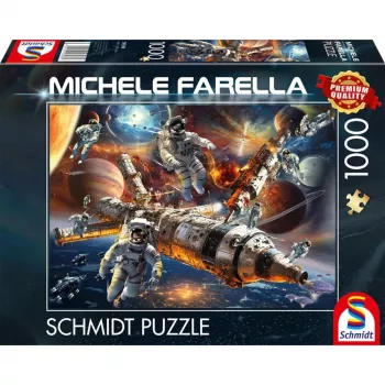 Michele Farella: Magical Star Worlds - Weightless in Space, Puzzle 1000 Pieces
