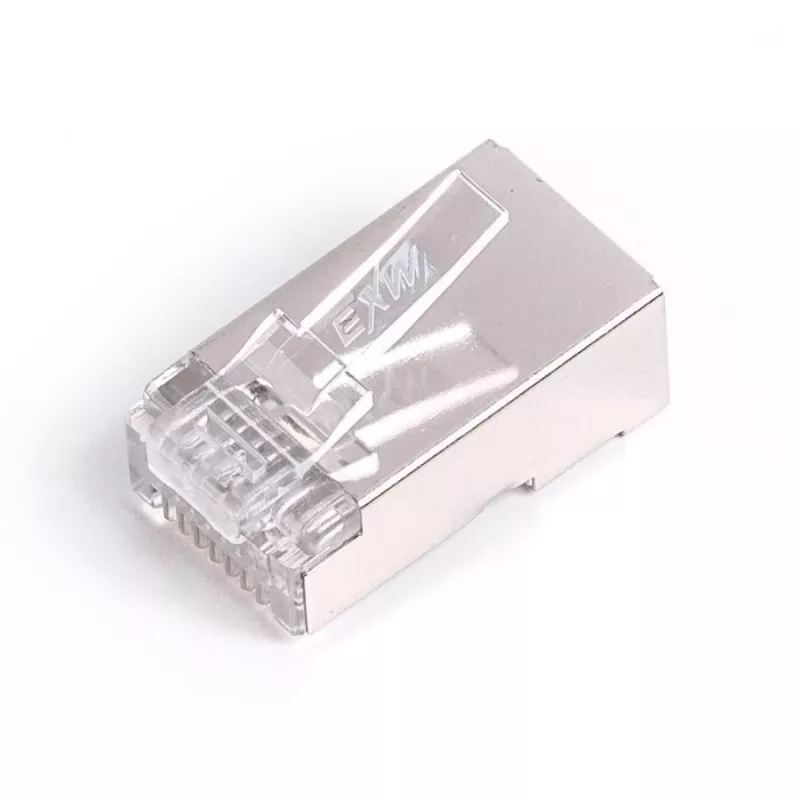 Wtyk RJ45 ekranowany kat.6 uniwersalny drut/linka 8P8C 100szt