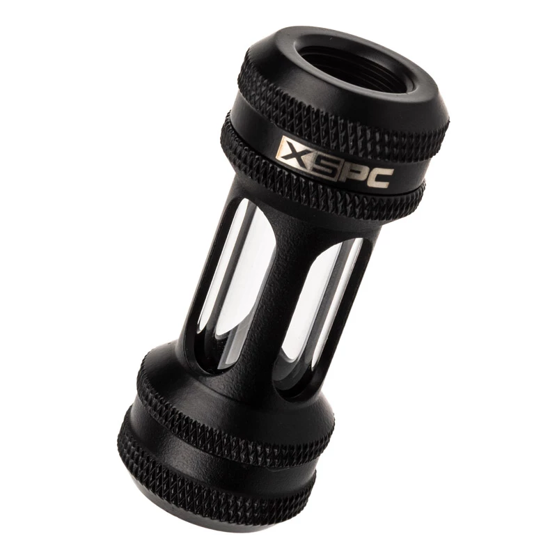 Inline filter XSPC G1/4 inch matte black for liquid cooling loops
