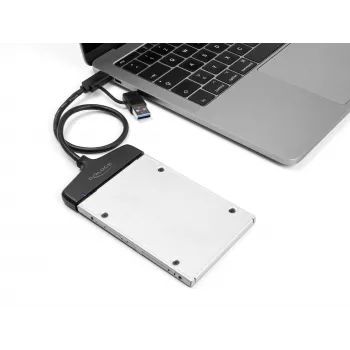 DeLOCK USB to SATA Converter 6 Gb/s USB Type-C Type-A 0.3m