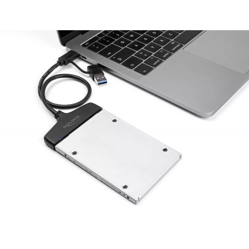 DeLOCK USB to SATA Converter 6 Gb/s USB Type-C Type-A 0.3m