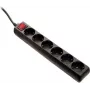 Power Strip AS Schwabe 11672 Schuko Black with Switch, 1 pc