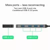 USB hub Green Cell HUB-GC-A4A — 4-port USB-A 3.0 hub