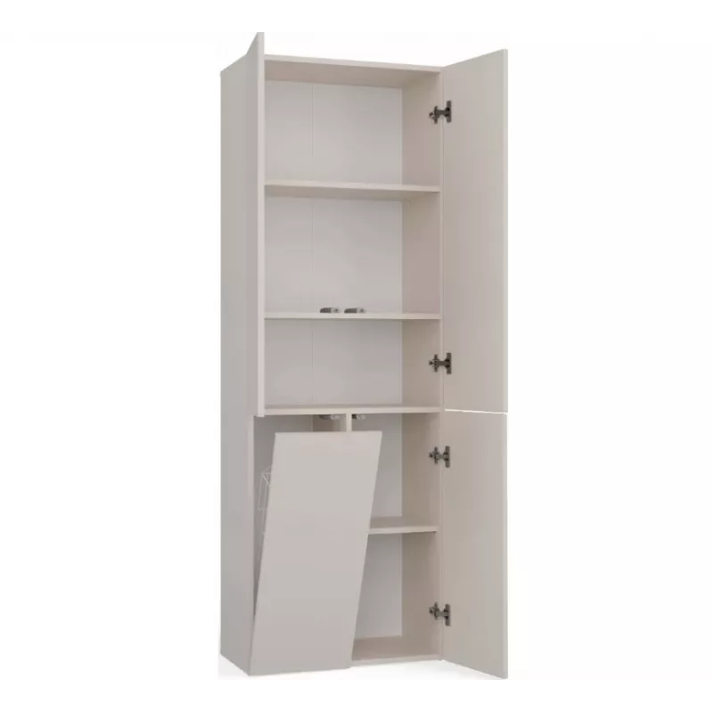 Bathroom Cabinet Nel DD 1K Basket Casmere Colour Long Doors