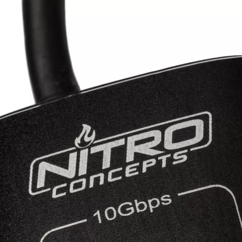 Nitro Concepts UH1, 10-Port Hybrid USB Hub, USB 3.2