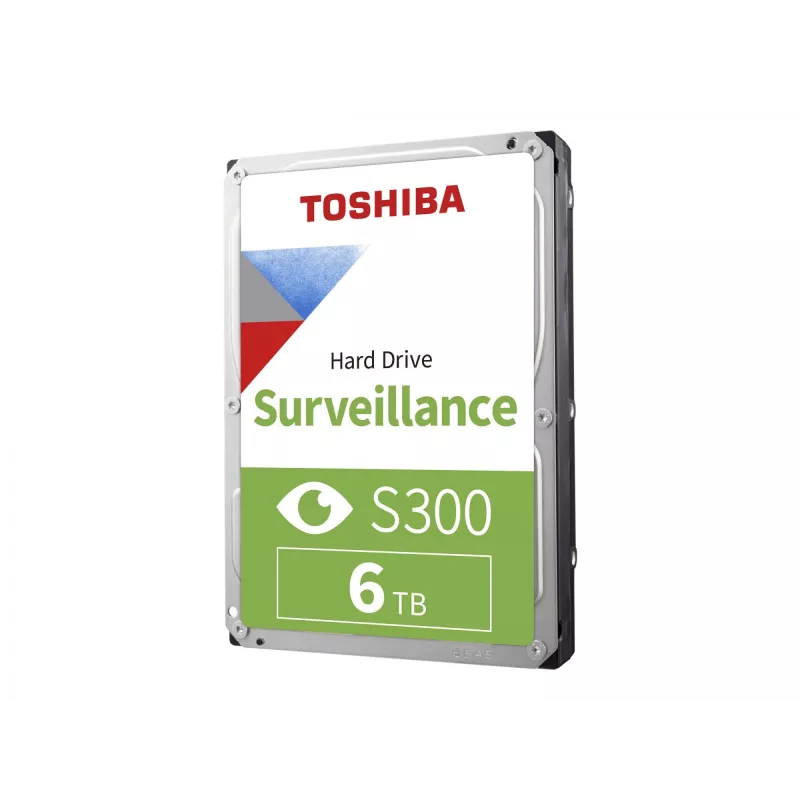 Toshiba S300 Surveillance 3.5 Internal Hard Drive SATA 6GB/s - 6TB, 5400RPM
