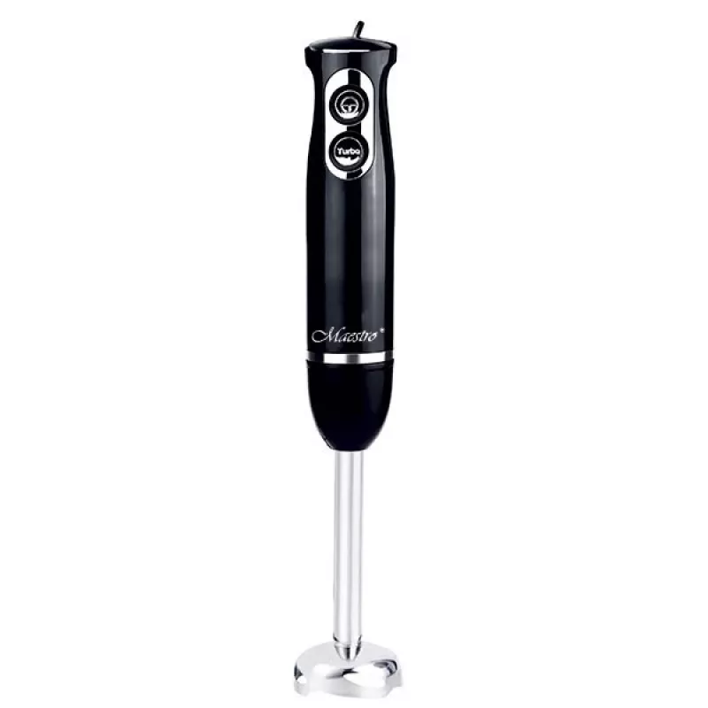 Cooking blender Maestro MR-511 — 500 W, 2 speeds, pulse, turbo, removable 900 ml bowl, stainless steel blade, black