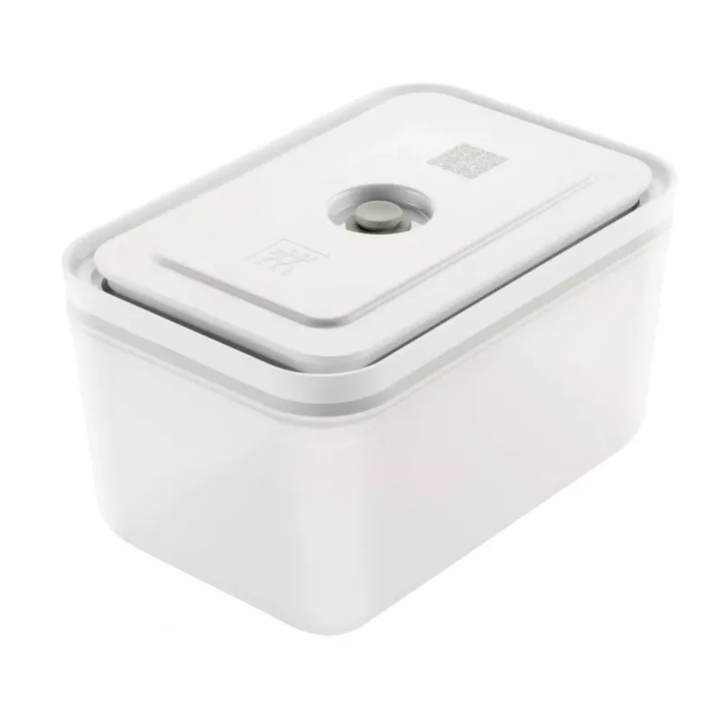 Vacuum sealer box ZWILLING 36807-007-0, plastic rectangular food container, 1.1 l & 2.3 l, airtight lockable lid, detachable, translucent white