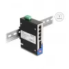 Unmanaged Switch DeLOCK 88015 Gigabit Ethernet 4 Ports Black