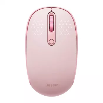 Wireless mouse Baseus F01B Tri-mode 2.4G BT5.0 1600 DPI (pink)