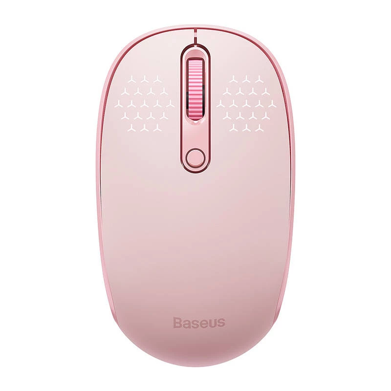 Wireless mouse Baseus F01B Tri-mode 2.4G BT5.0 1600 DPI (pink)