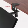 Maclean under-desk keyboard holder, max. load 5kg, horizontal and vertical reg., black, MC-108 B