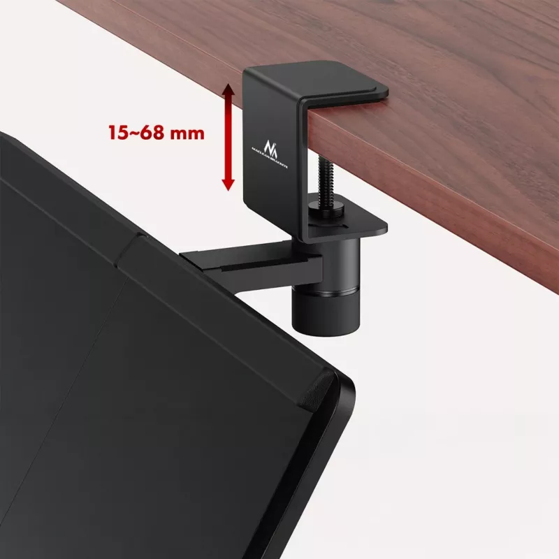 Maclean under-desk keyboard holder, max. load 5kg, horizontal and vertical reg., black, MC-108 B