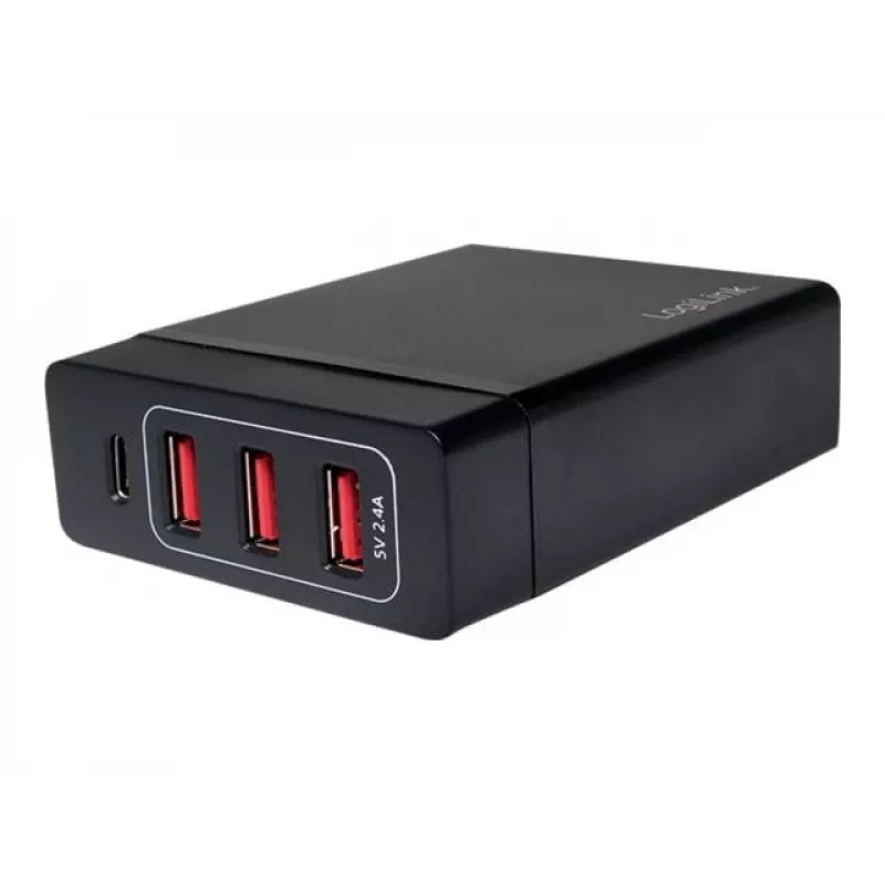 Indoor Charger LogiLink PA0122 Universal Black USB