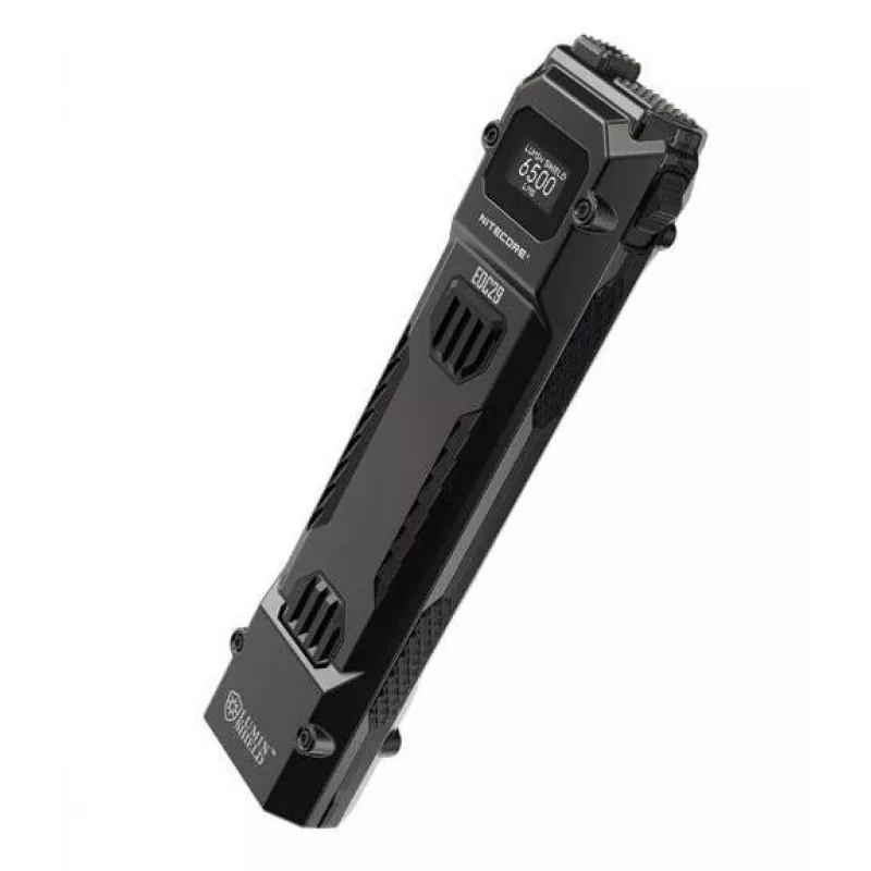 Hand flashlight Nitecore EDC29 stainless steel housing, 2 LEDs, 15–6500 lm, IP54, USB rechargeable