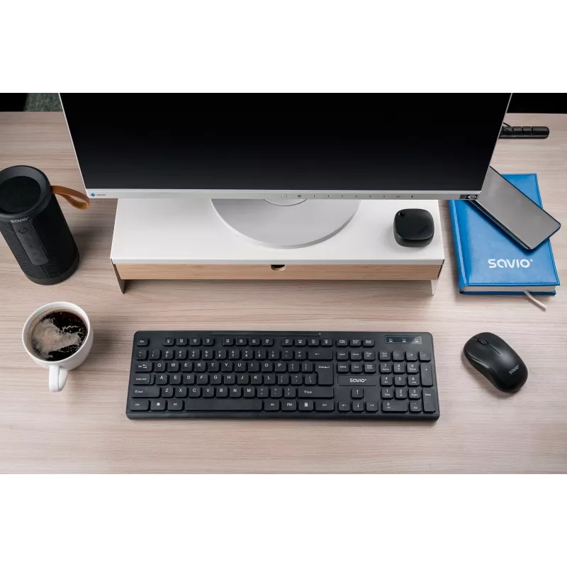 Savio KB-02 keyboard Home/Office USB QWERTY Black