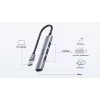 Unitek H1208A USB-A Hub, 4 Ports (1x USB-A 5 Gbps, 3x USB-A 2.0), Aluminium, Silver