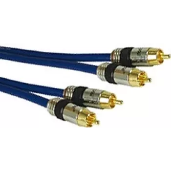 Audio Cable Kindermann 5763000110 10m 2xRCA Blue