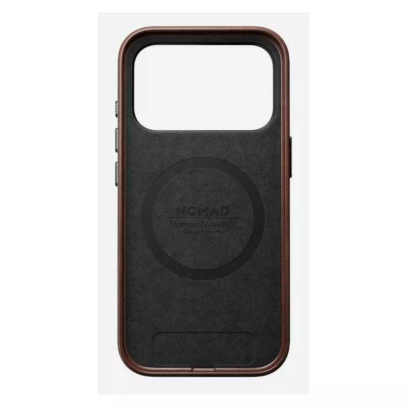 Mobile phone cover Nomad Traditional Leather Case for iPhone 17 Pro, leather microfibre, fits 6.3 inch (16 cm), brown